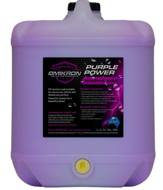 Purple Power Wash & Wax 20L